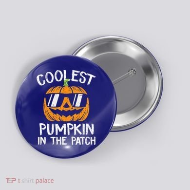 Coolest Pumpkin In The Patch Halloween Gift Button