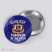 Coolest Pumpkin In The Patch Halloween Gift Button thumb 0