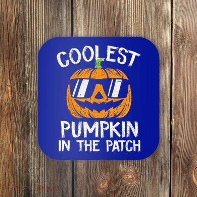 Coolest Pumpkin In The Patch Halloween Gift Coaster