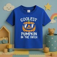 Coolest Pumpkin In The Patch Halloween Gift Toddler T-Shirt thumb 3