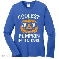 Coolest Pumpkin In The Patch Halloween Gift Women's Long Sleeve Shirt thumb 0