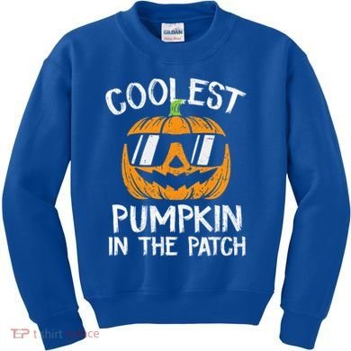 Coolest Pumpkin In The Patch Halloween Gift Kids Sweatshirt