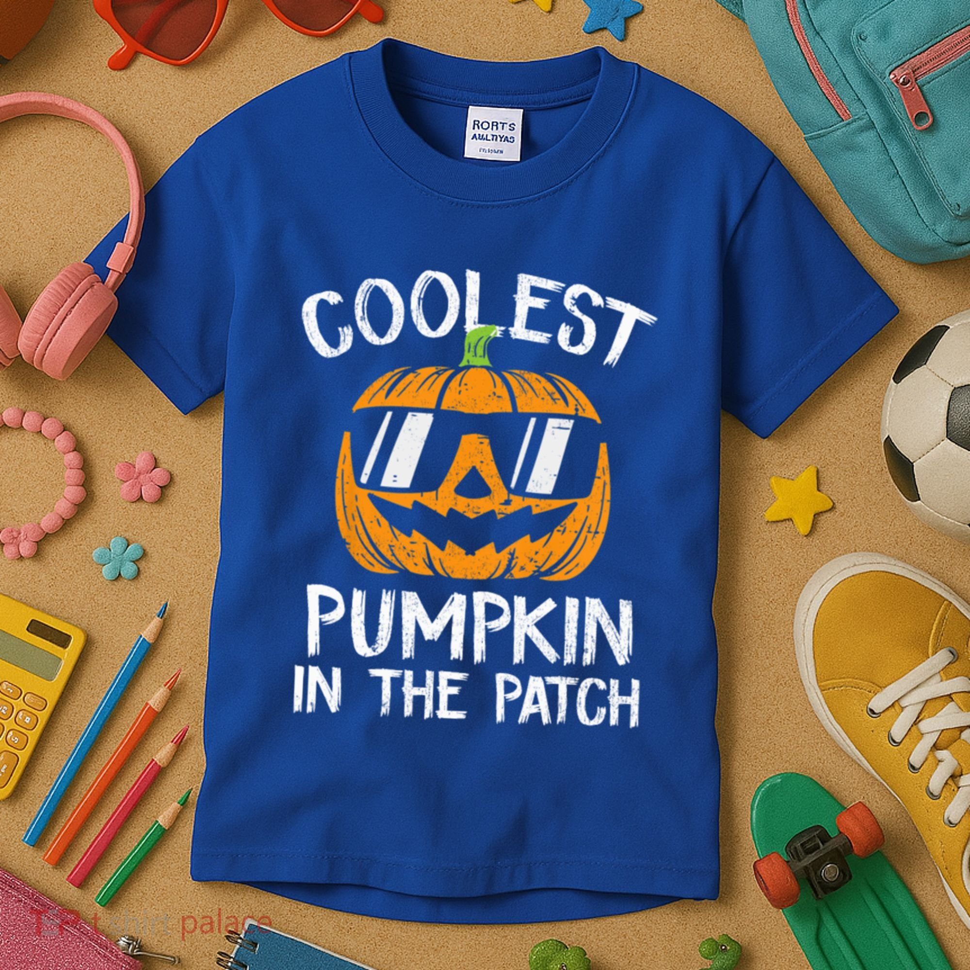 Coolest Pumpkin In The Patch Halloween Gift Kids T-Shirt