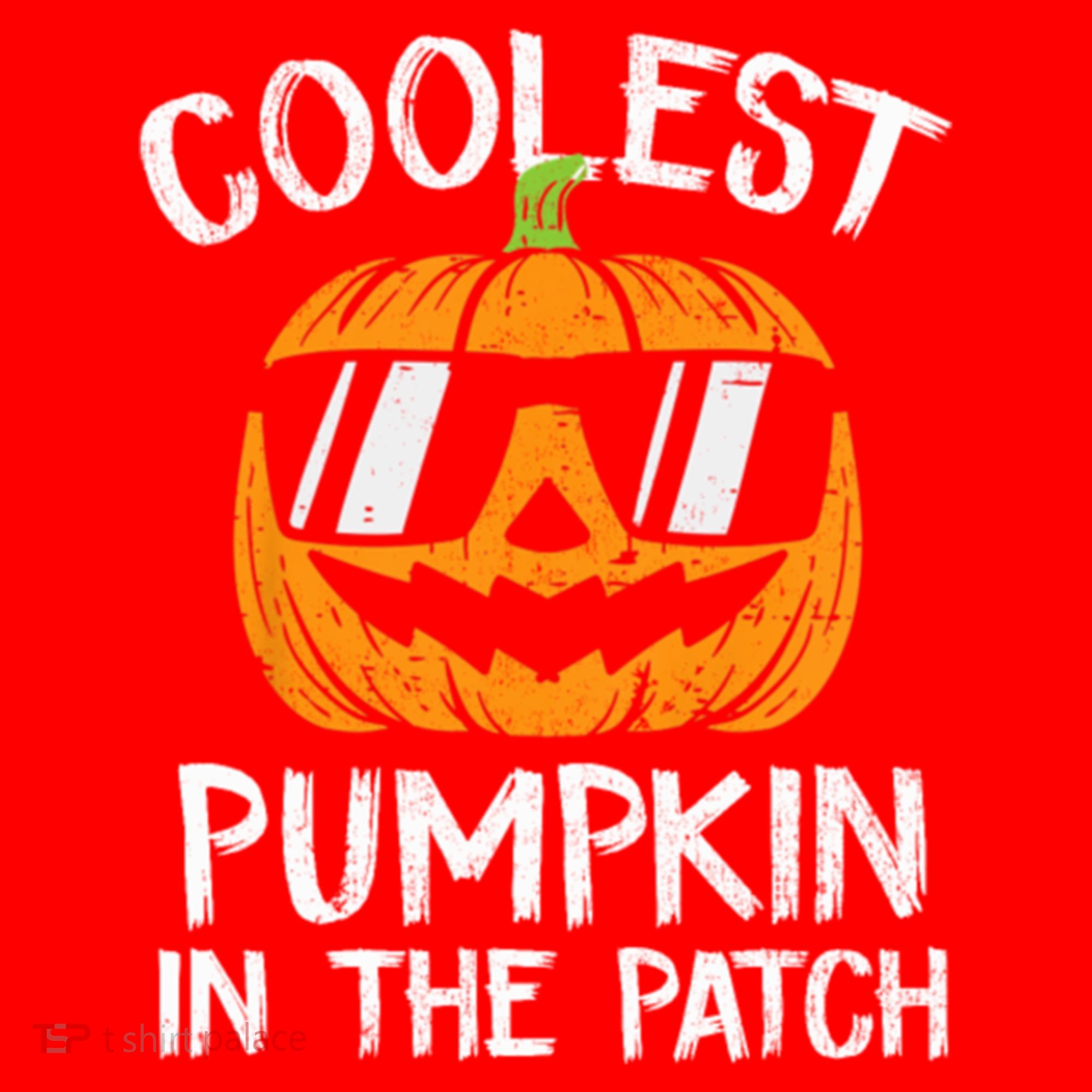 Coolest Pumpkin In The Patch Halloween Gift Santa Hat