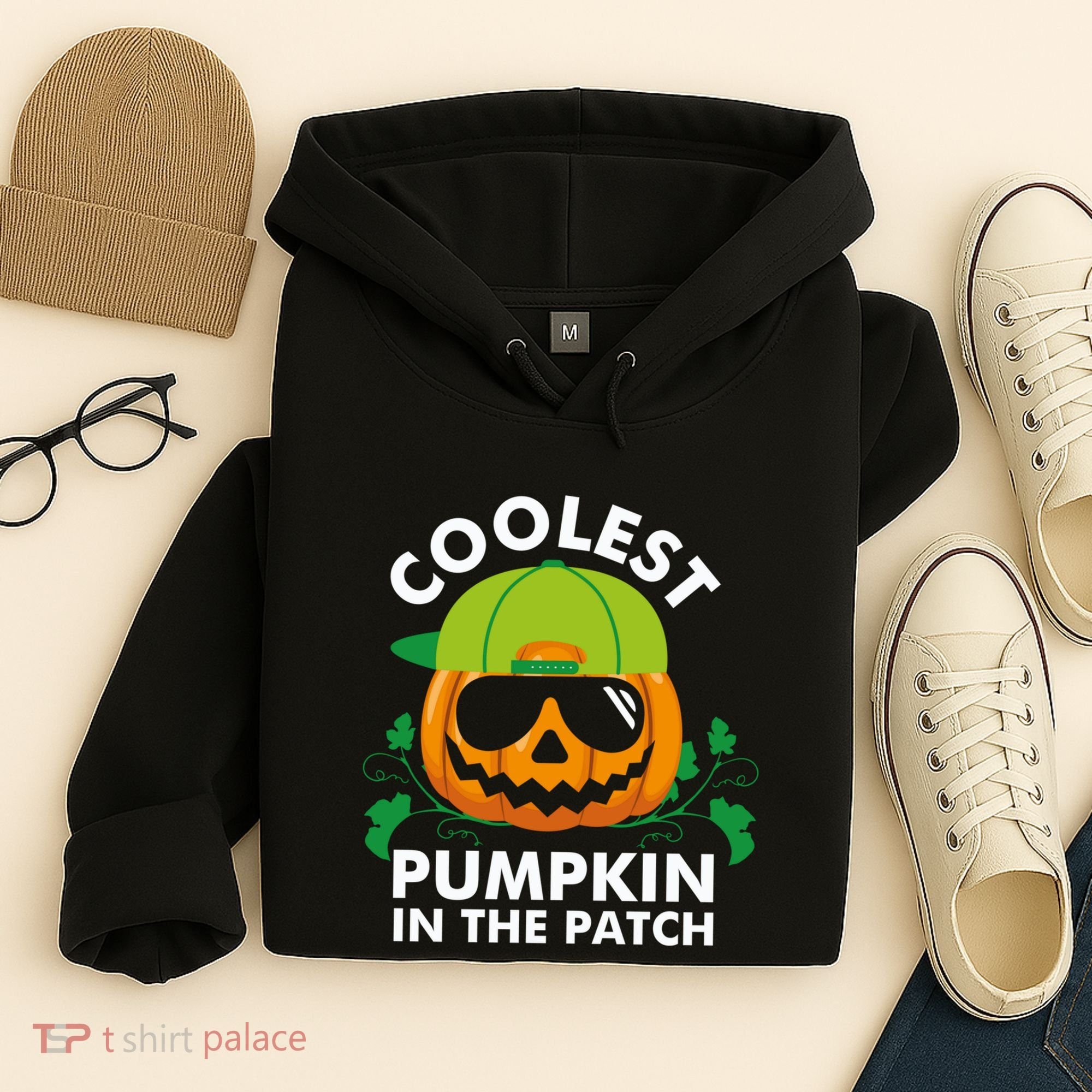 Coolest Pumpkin In The Patch Boy Pumpkin Halloween Hoodie