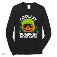 Coolest Pumpkin In The Patch Boy Pumpkin Halloween Long Sleeve Shirt thumb 0