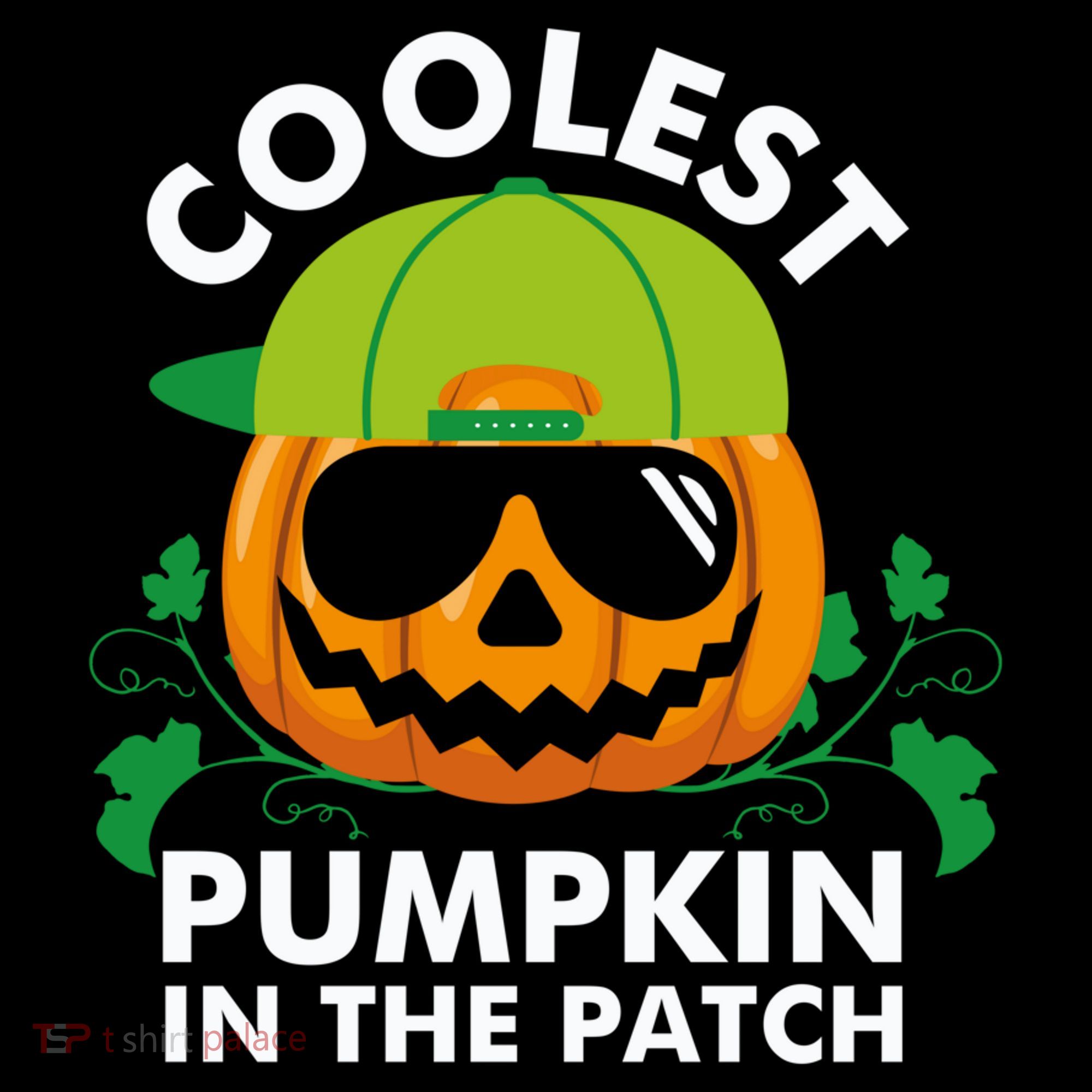 Coolest Pumpkin In The Patch Boy Pumpkin Halloween Long Sleeve Shirt