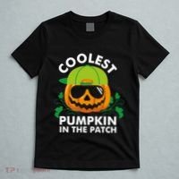 Coolest Pumpkin In The Patch Boy Pumpkin Halloween T-Shirt thumb 5
