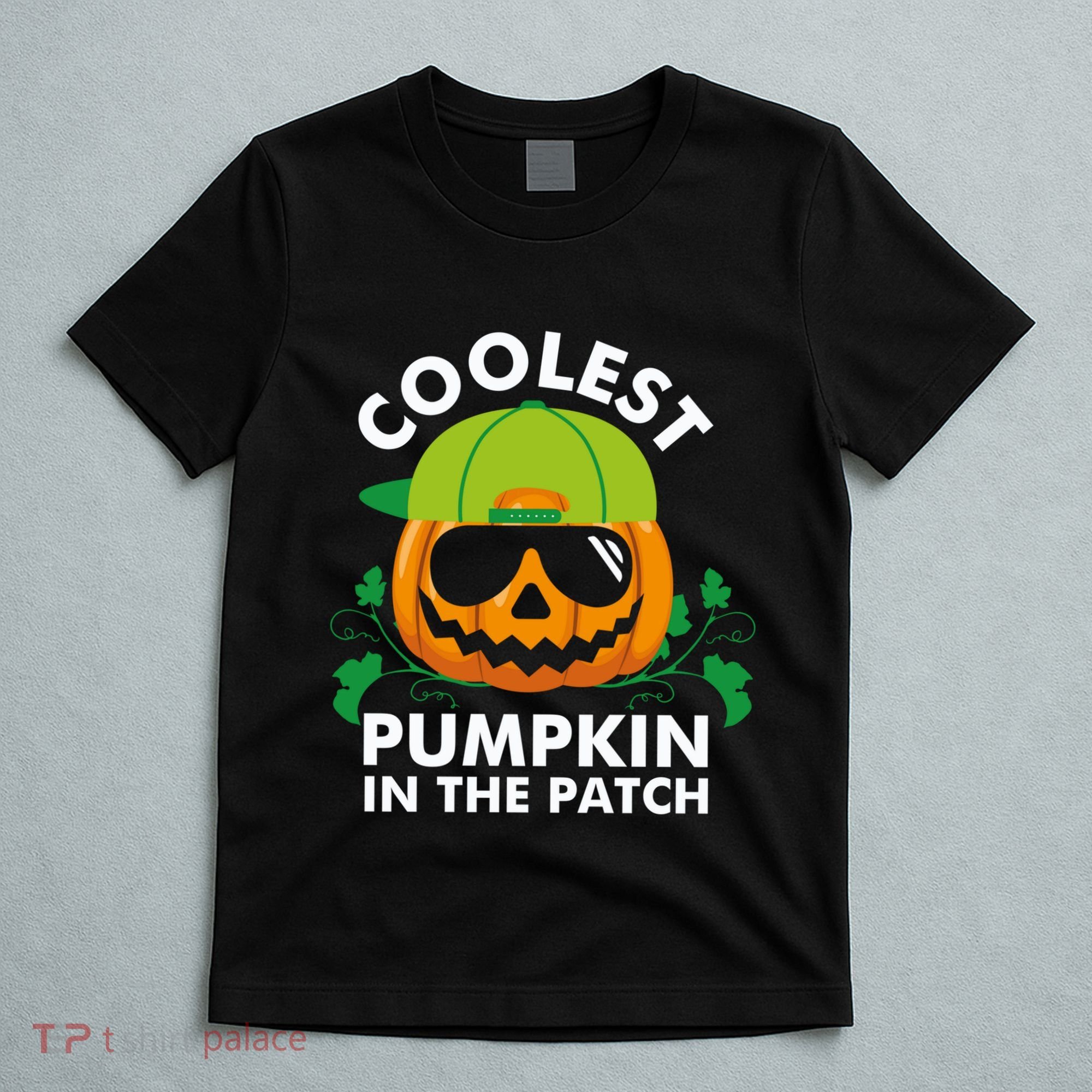 Coolest Pumpkin In The Patch Boy Pumpkin Halloween T-Shirt
