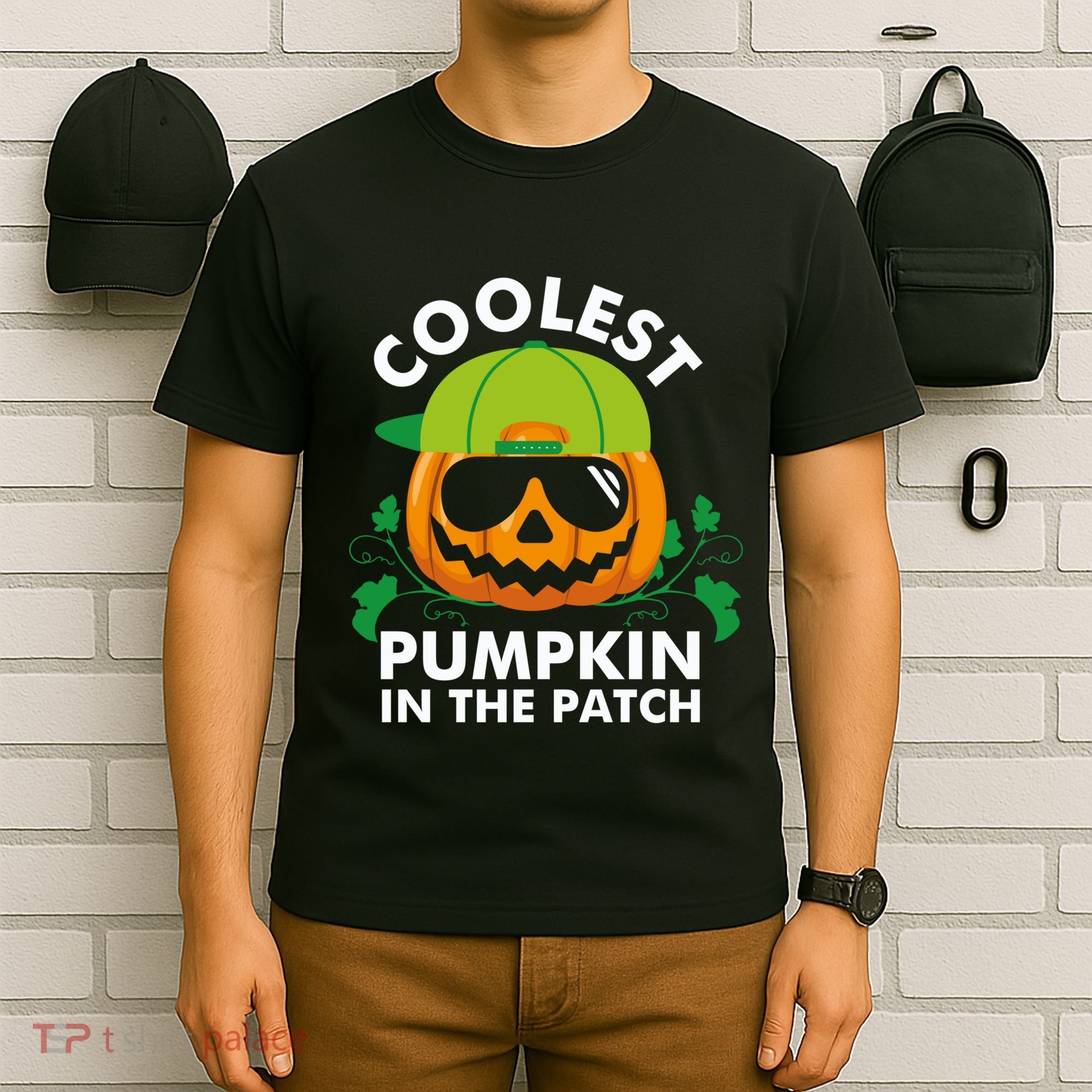 Coolest Pumpkin In The Patch Boy Pumpkin Halloween T-Shirt