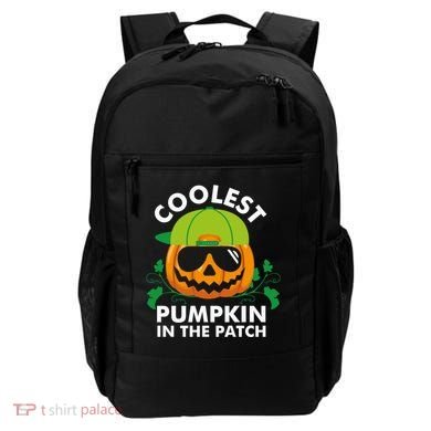 Coolest Pumpkin In The Patch Boy Pumpkin Halloween Backpack