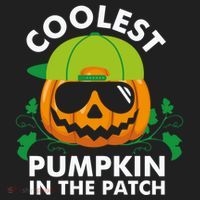 Coolest Pumpkin In The Patch Boy Pumpkin Halloween Beanie thumb 2