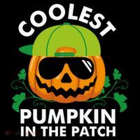 Coolest Pumpkin In The Patch Boy Pumpkin Halloween Women's Hoodie thumb 2