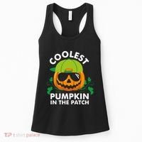 Coolest Pumpkin In The Patch Boy Pumpkin Halloween Women's Tank Top thumb 0