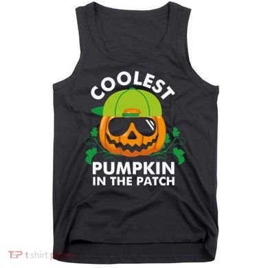 Coolest Pumpkin In The Patch Boy Pumpkin Halloween Tank Top