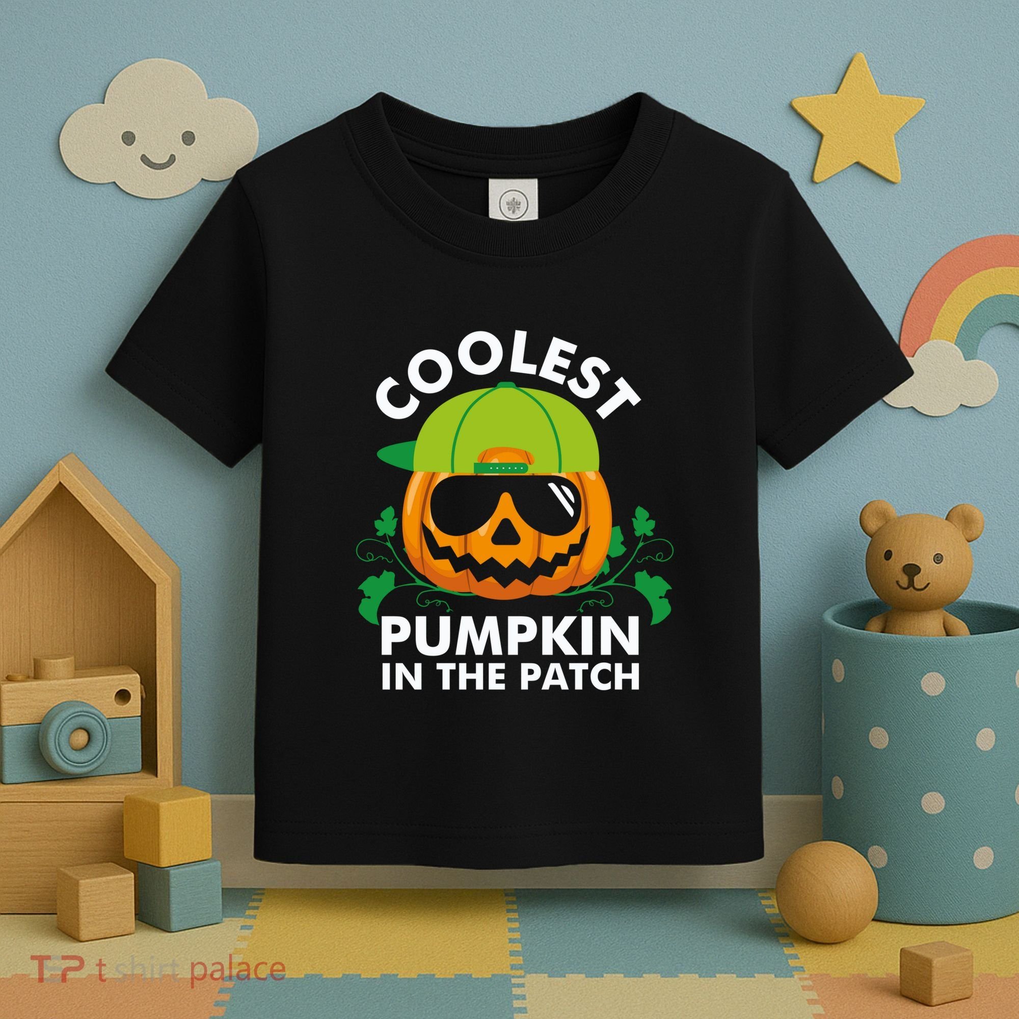 Coolest Pumpkin In The Patch Boy Pumpkin Halloween Toddler T-Shirt
