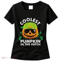 Coolest Pumpkin In The Patch Boy Pumpkin Halloween Women's T-Shirt thumb 0