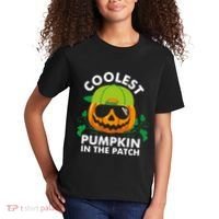 Coolest Pumpkin In The Patch Boy Pumpkin Halloween Kids T-Shirt thumb 2