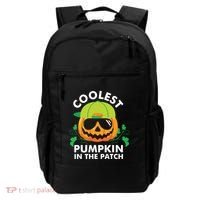Coolest Pumpkin In The Patch Kids Boy Pumpkin Halloween Backpack thumb 0