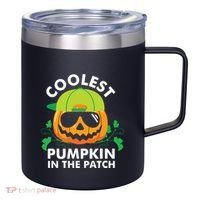 Coolest Pumpkin In The Patch Kids Boy Pumpkin Halloween 12oz Stainless Steel Coffee Mug thumb 0