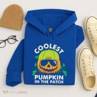 Coolest Pumpkin In The Patch Kids Boy Pumpkin Halloween Hoodie thumb 4