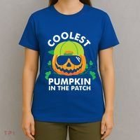 Coolest Pumpkin In The Patch Kids Boy Pumpkin Halloween T-Shirt thumb 4