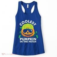 Coolest Pumpkin In The Patch Kids Boy Pumpkin Halloween Women's Tank Top thumb 0