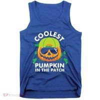 Coolest Pumpkin In The Patch Kids Boy Pumpkin Halloween Tank Top thumb 0