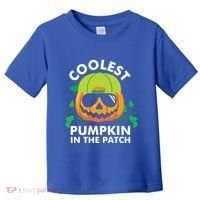 Coolest Pumpkin In The Patch Kids Boy Pumpkin Halloween Toddler T-Shirt thumb 0