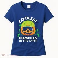 Coolest Pumpkin In The Patch Kids Boy Pumpkin Halloween Women's T-Shirt thumb 0