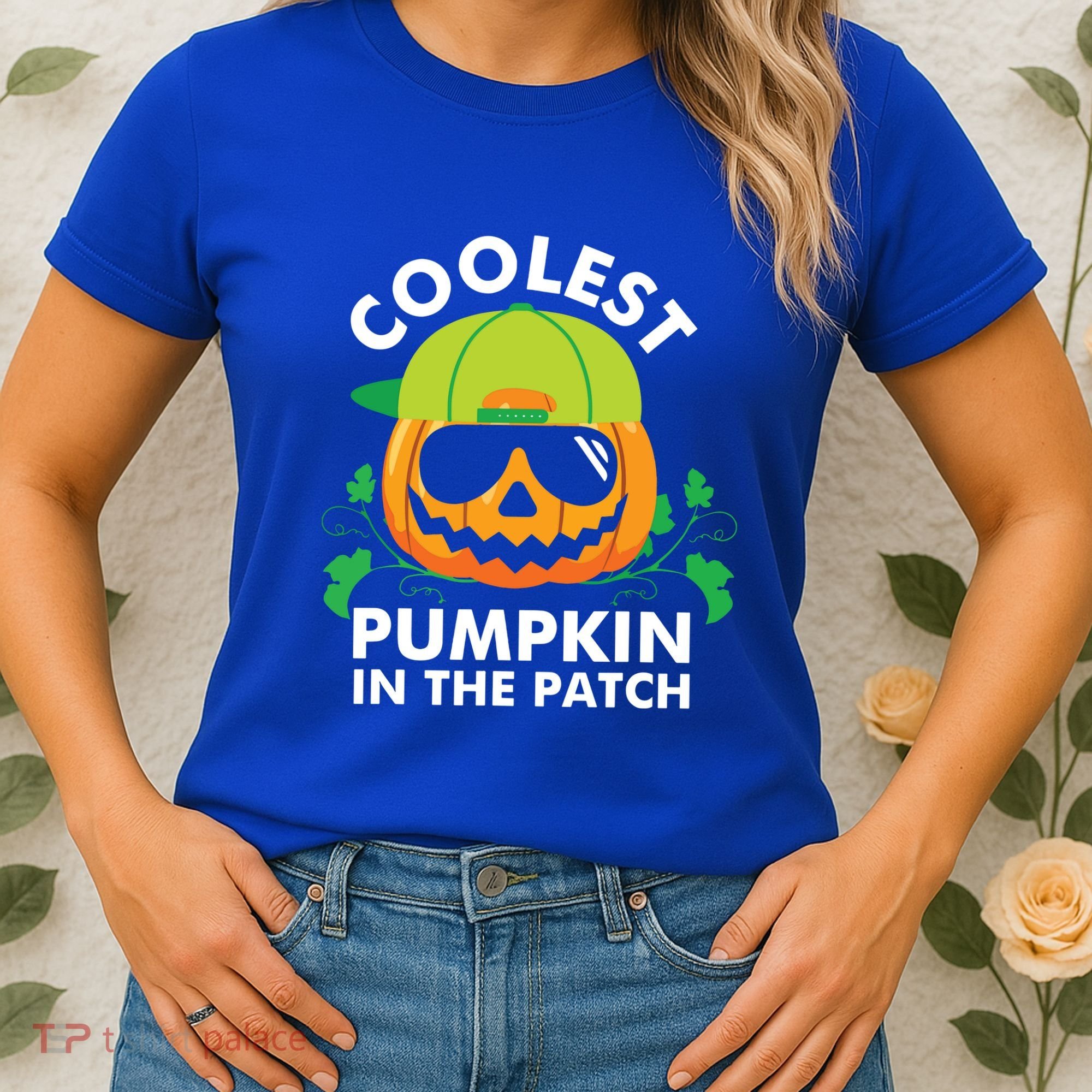 Coolest Pumpkin In The Patch Kids Boy Pumpkin Halloween Women's T-Shirt