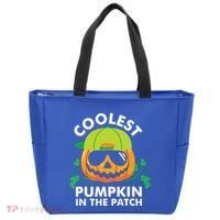 Coolest Pumpkin In The Patch Kids Boy Pumpkin Halloween Tote Bag thumb 0