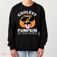Coolest Pumpkin In The Patch Toddle Boy Halloween Kids Women's Sweatshirt thumb 0