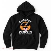 Coolest Pumpkin In The Patch Toddle Boy Halloween Kids Hoodie thumb 0