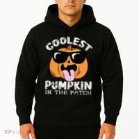 Coolest Pumpkin In The Patch Toddle Boy Halloween Kids Hoodie thumb 2