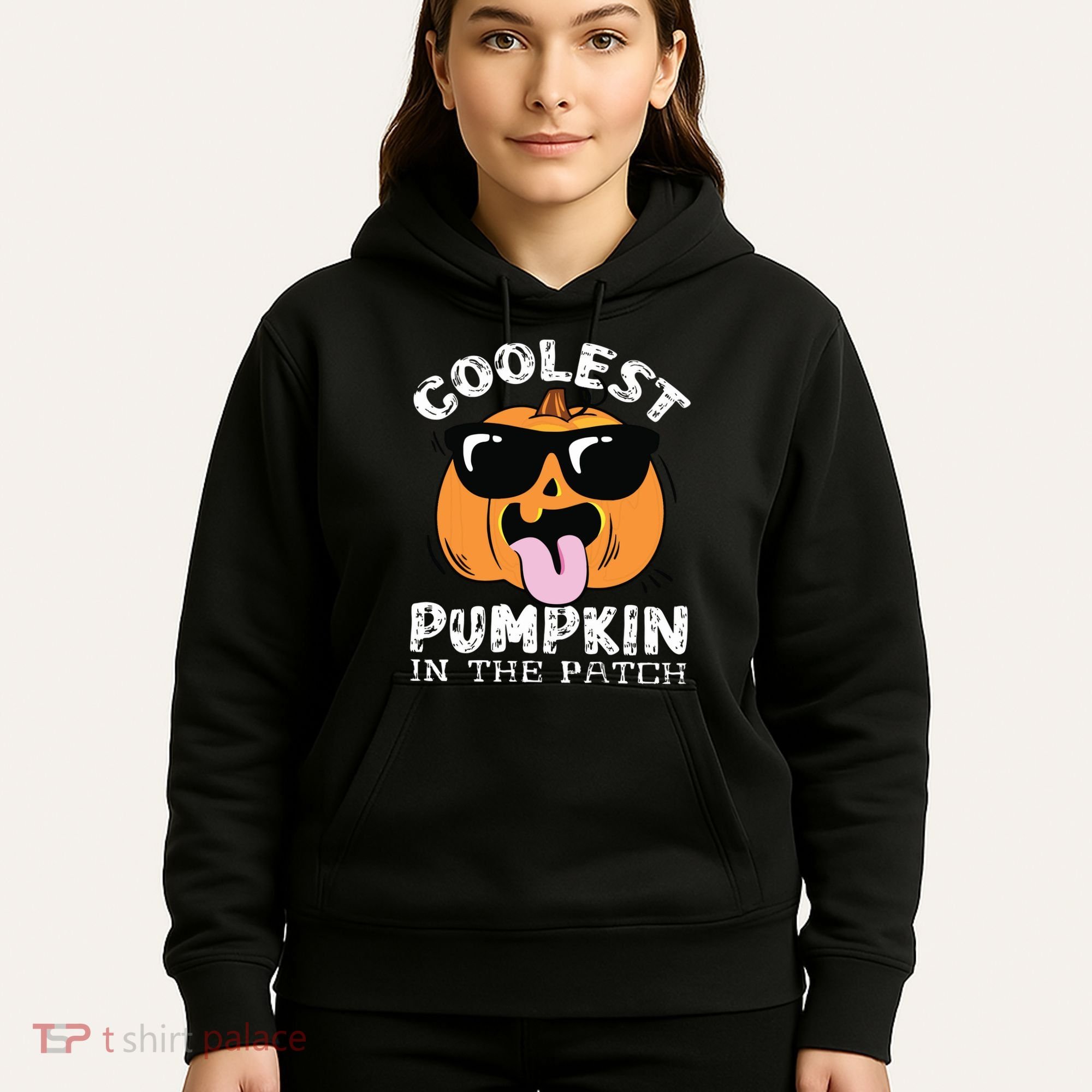 Coolest Pumpkin In The Patch Toddle Boy Halloween Kids Hoodie