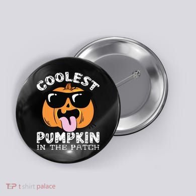 Coolest Pumpkin In The Patch Toddle Boy Halloween Kids Button