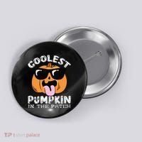Coolest Pumpkin In The Patch Toddle Boy Halloween Kids Button thumb 0