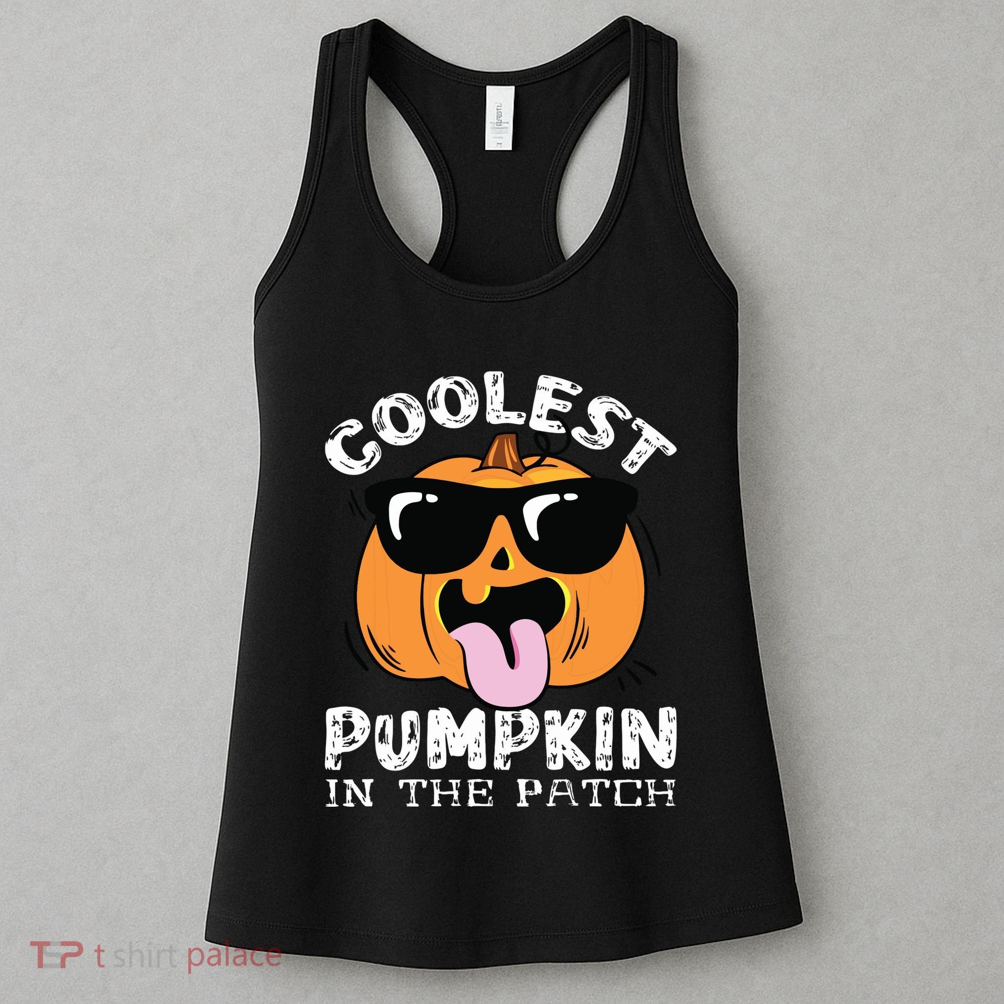 Coolest Pumpkin In The Patch Toddle Boy Halloween Kids Women's Tank Top