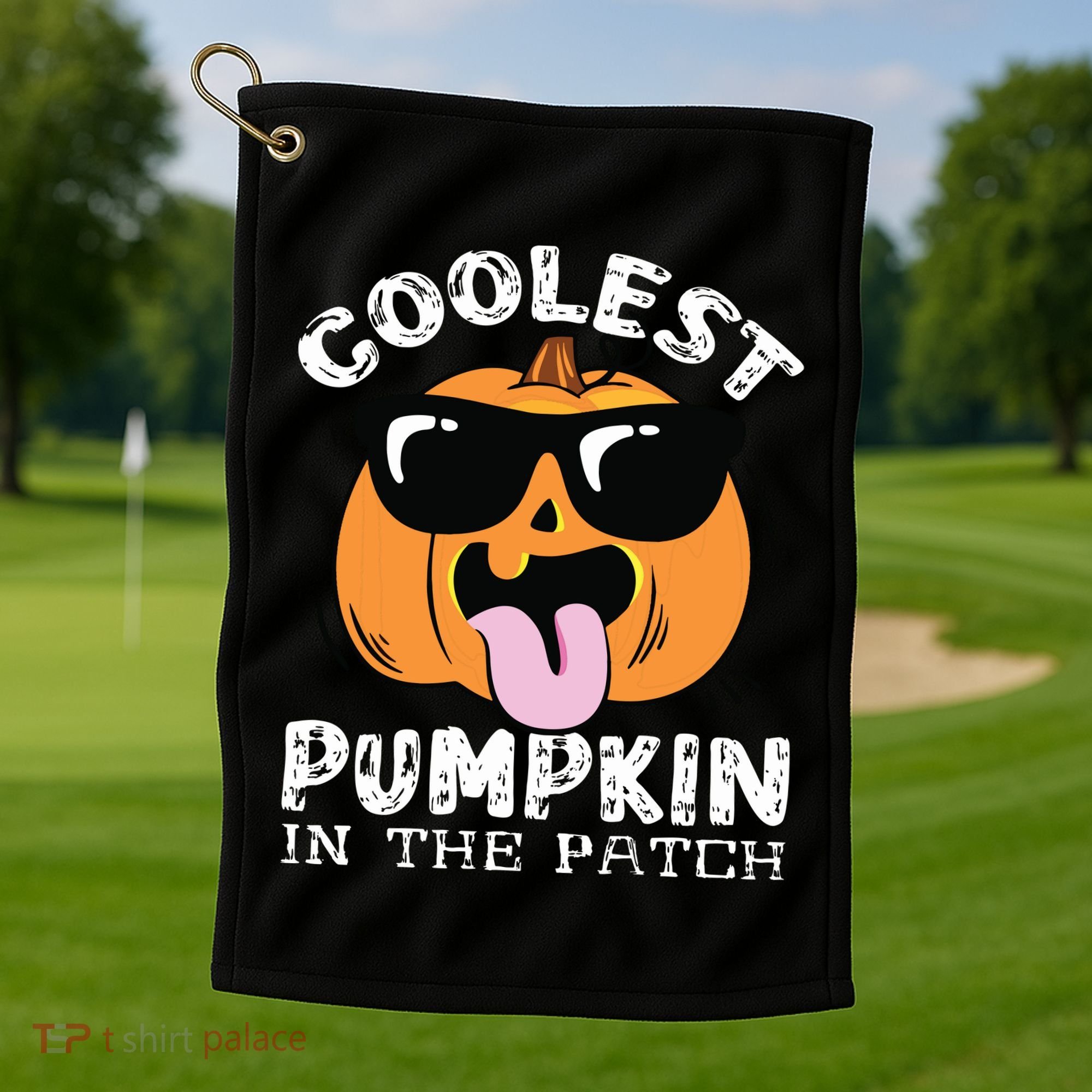 Coolest Pumpkin In The Patch Toddle Boy Halloween Kids Golf Towel