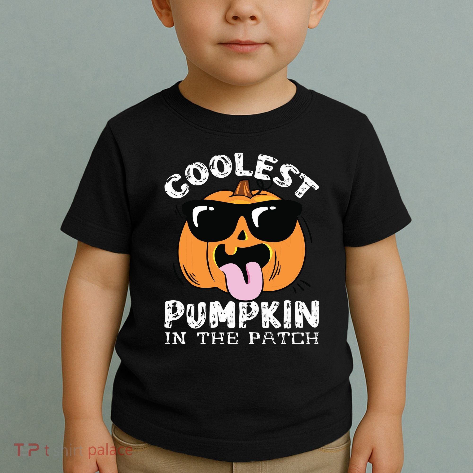 Coolest Pumpkin In The Patch Toddle Boy Halloween Kids Toddler T-Shirt