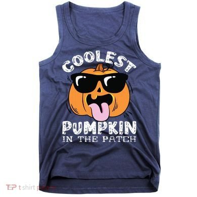 Coolest Pumpkin In The Patch Toddle Boy Halloween Kids Tank Top