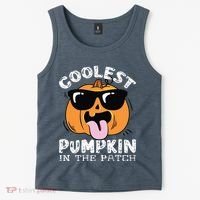Coolest Pumpkin In The Patch Toddle Boy Halloween Kids Tank Top thumb 2