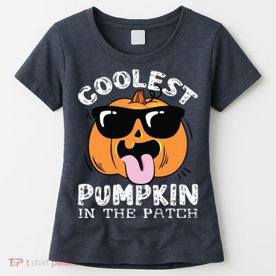 Coolest Pumpkin In The Patch Toddle Boy Halloween Kids Women's T-Shirt