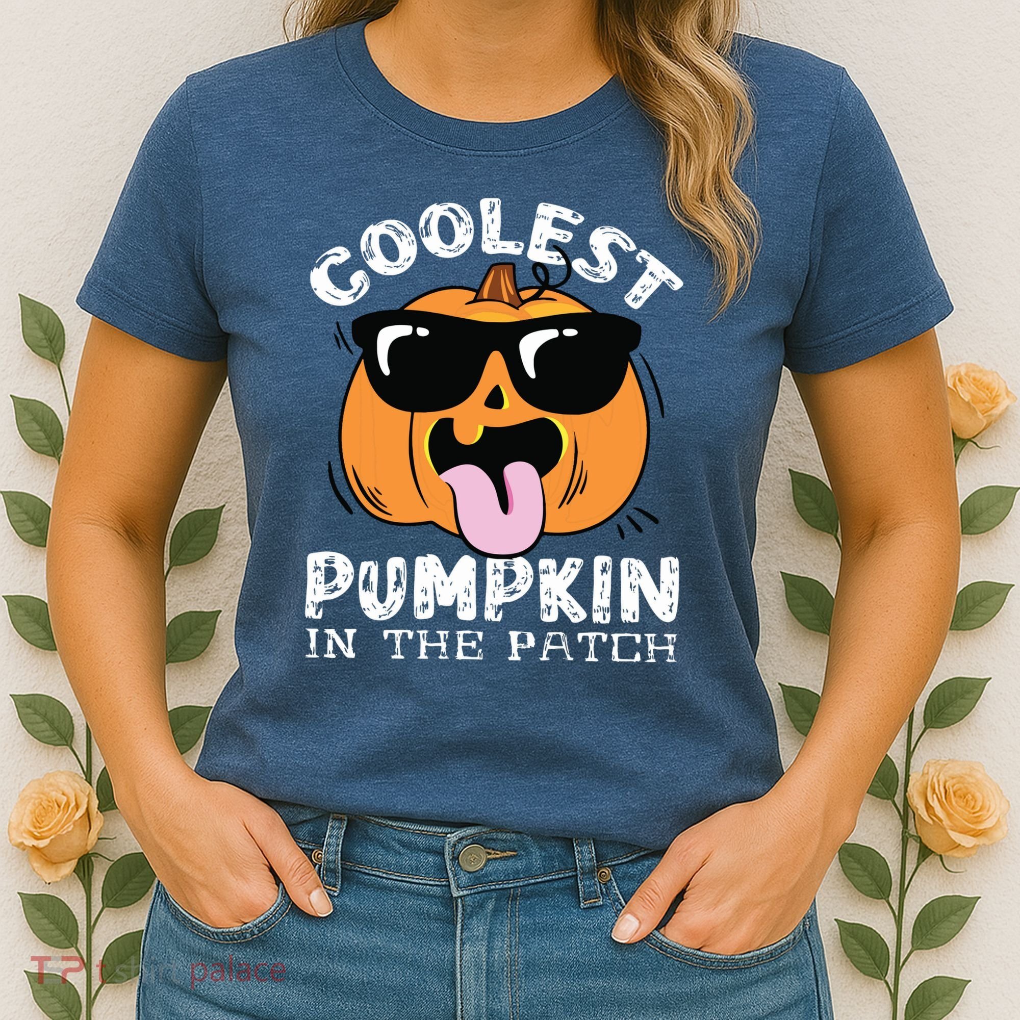 Coolest Pumpkin In The Patch Toddle Boy Halloween Kids Women's T-Shirt
