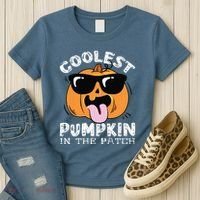 Coolest Pumpkin In The Patch Toddle Boy Halloween Kids Women's T-Shirt thumb 3
