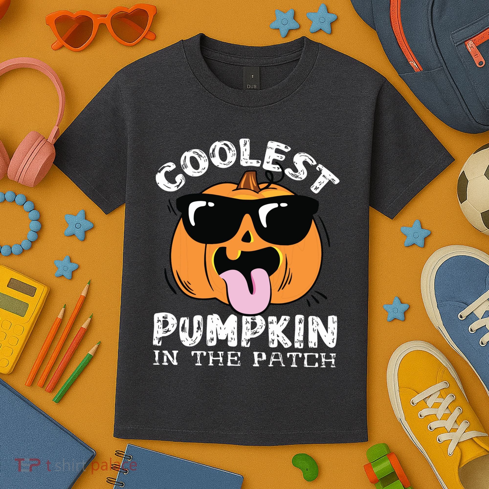Coolest Pumpkin In The Patch Toddle Boy Halloween Kids Kids T-Shirt