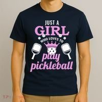 Cute Pickleball Just A Girl Who Loves To Play Pickleball Gift Ideas T-Shirt thumb 3