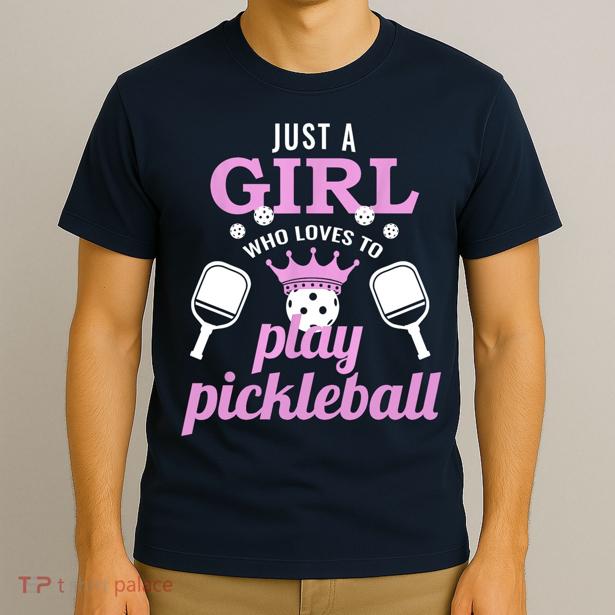 Cute Pickleball Just A Girl Who Loves To Play Pickleball Gift Ideas T-Shirt