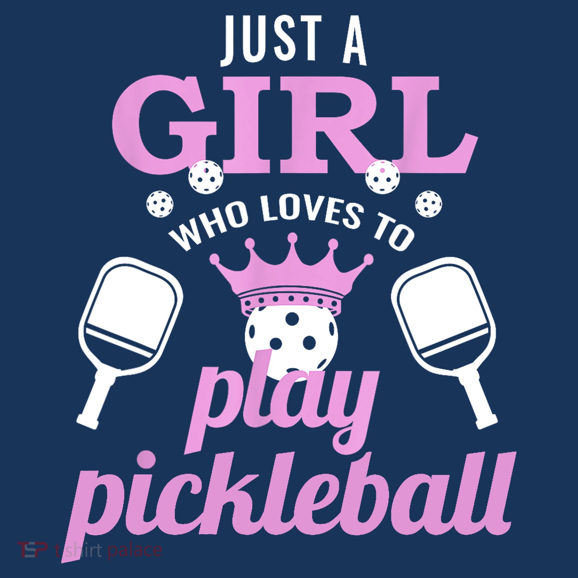 Cute Pickleball Just A Girl Who Loves To Play Pickleball Gift Ideas T-Shirt